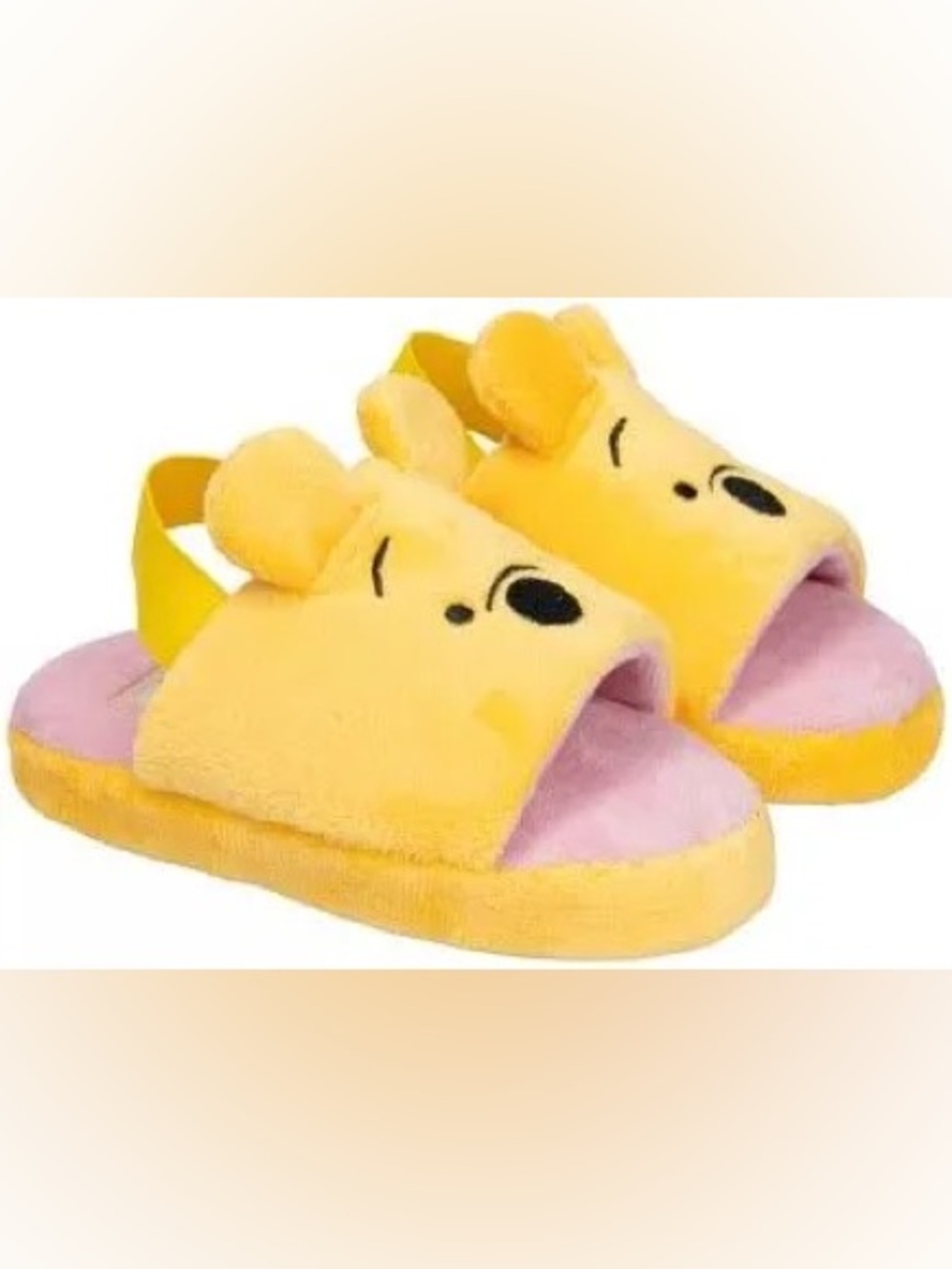 Winnie the Pooh Open Toe Slide Slippers with 3D Ears